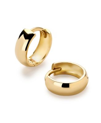 Ana Luisa - Solid Yellow Gold Bold Huggie Hoops Earrings