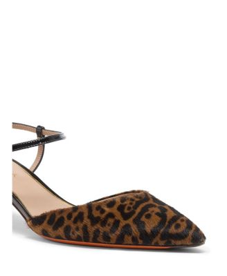  Women&#39;s Animal-Print Cavallino Mid-heel Slingback