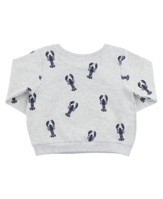 Unisex Lobsters Print Brooklyn Boxy Sweatshirt - Baby, Little Kid