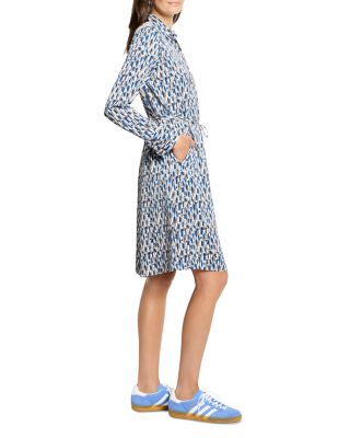 Devon Brushstrokes Print Dress