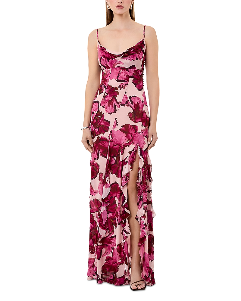 Nicholas Kamila Ruffled Cowl Gown
