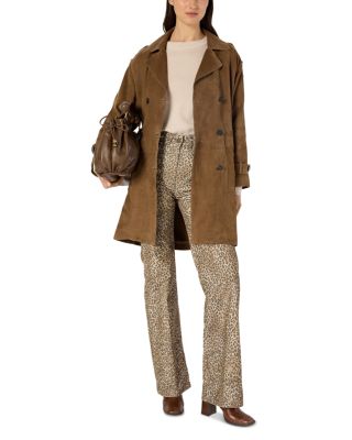 Manon Suede Trench Coat
