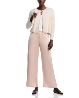 Faux Leather Toggle Cardigan