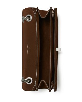 Kira Turnlock Suede Shoulder Bag