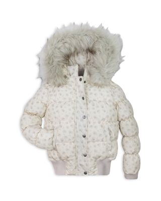 Girls' Kyla Faux Trim Coat - Little Kid, Big Kid