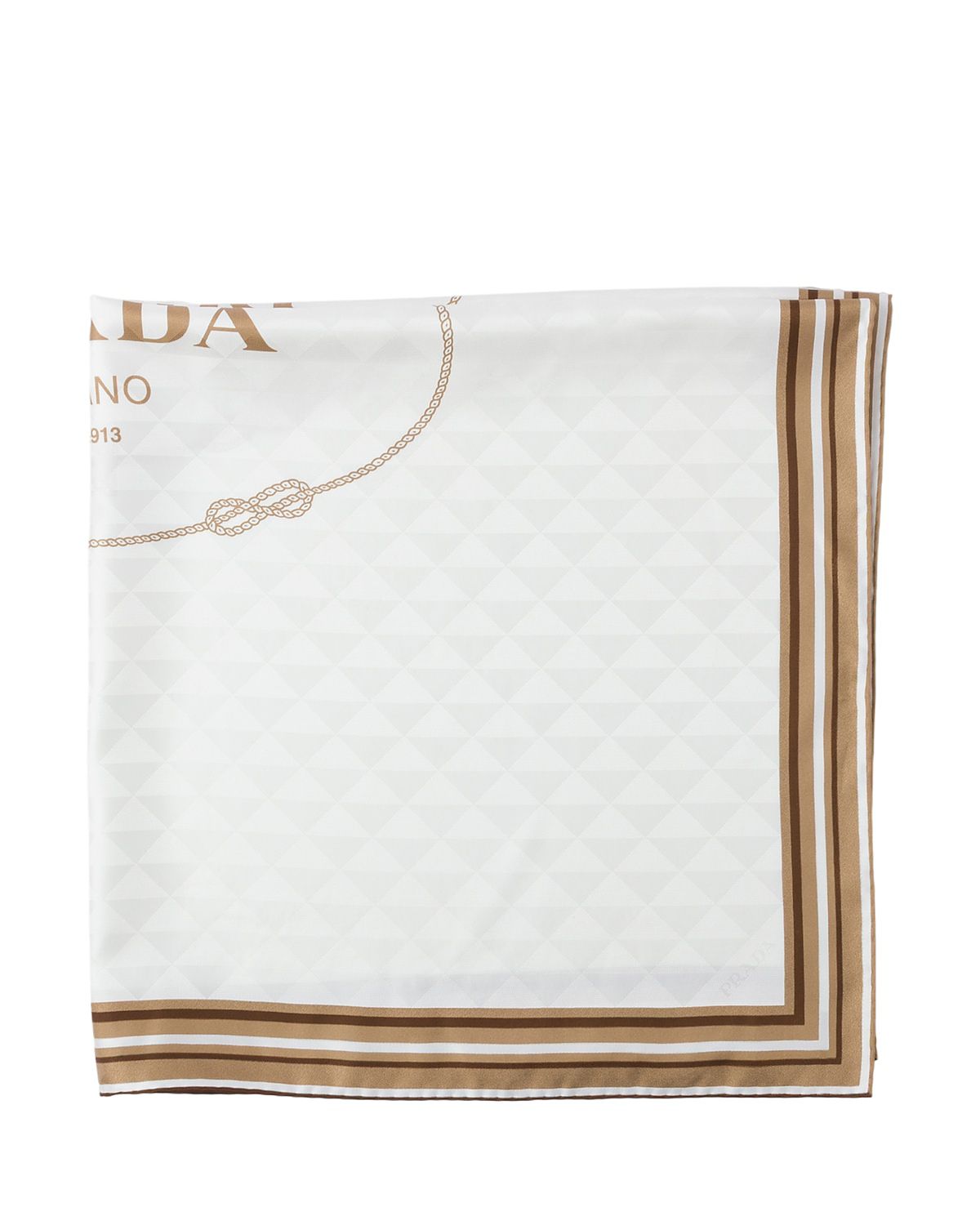 Prada Printed Silk Twill Jacquard Scarf