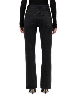 Leena High Rise Baby Flare Jeans in Forecast