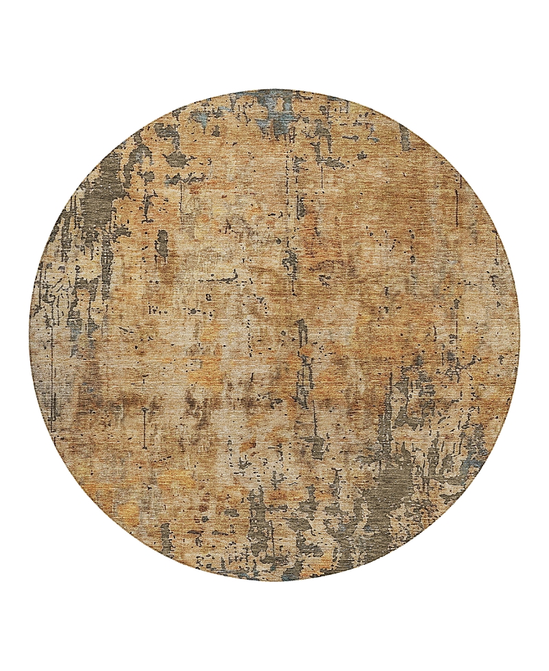 Dalyn Rug Company Dalyn Nouveau Nv11 Round Area Rug, 8' X 8' In Brown