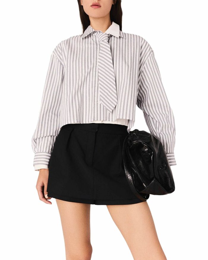 Striped Rhinestone Shirt