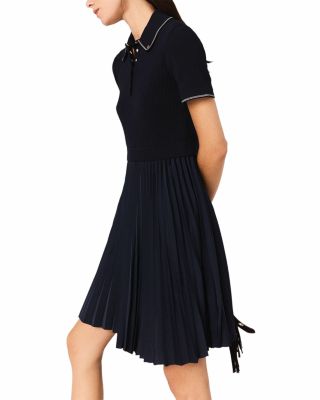Short Pleated Polo Dress