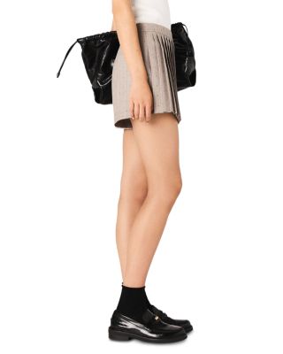 Pleated Rhinestone Skort