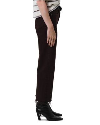 Palma Cropped Straight Leg Jeans in Carob
