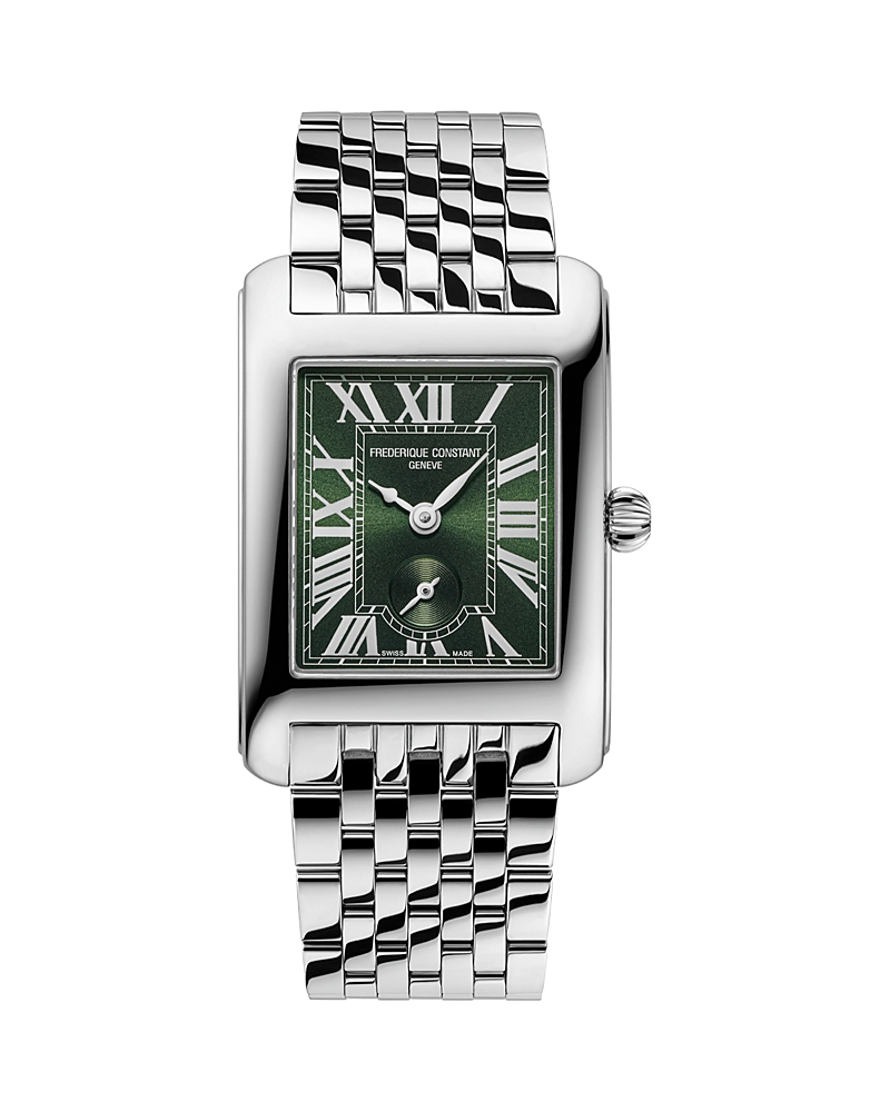 Frederique Constant Classics Carree Small Seconds Watch, 25mm X 36mm In White