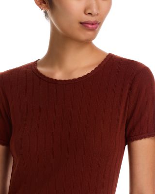 Pointelle Tee