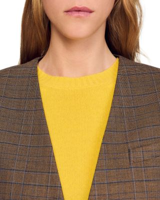 Oversized Checked Jacket