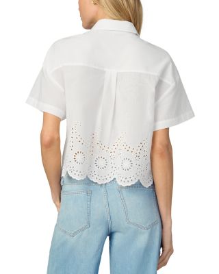 The Eyelet Short Sleeve Blouse