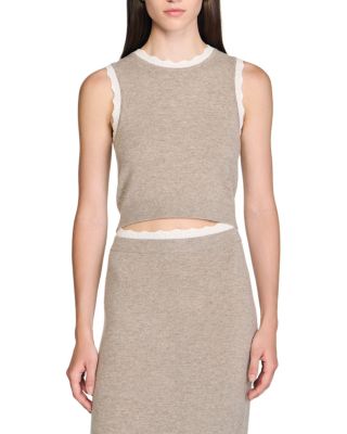 Sleeveless Knit Sweater 