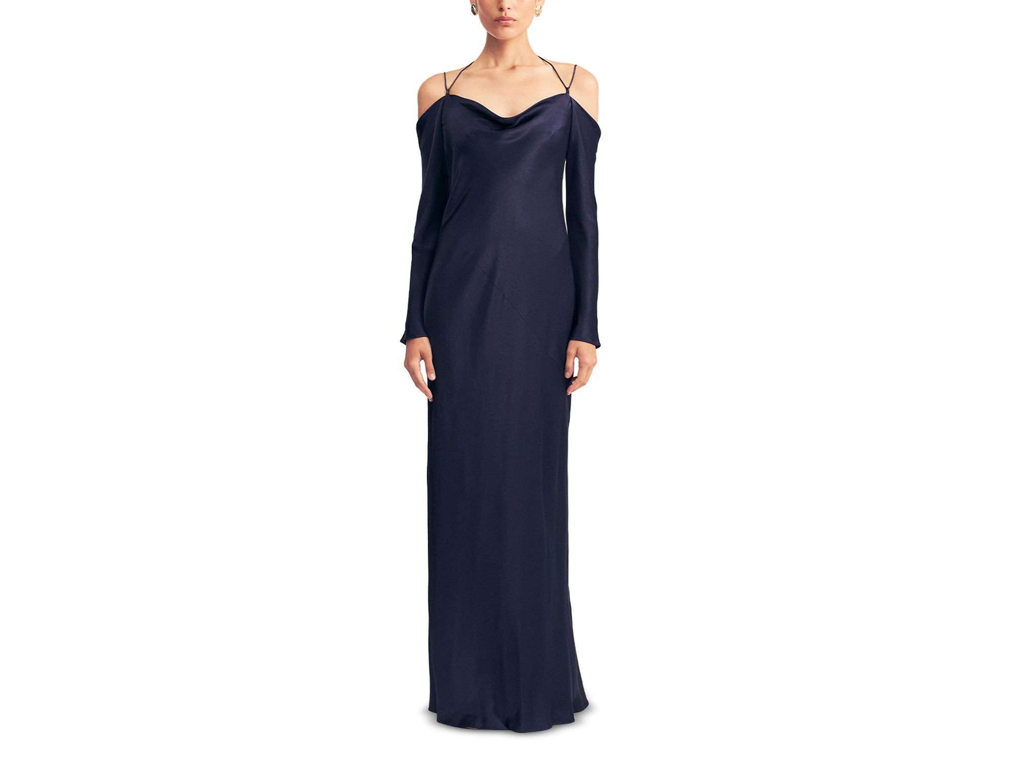 La Lune Off-the-Shoulder Tie Maxi Dress - Image 1
