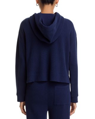 Cotton Waffle Pull Over Hoodie