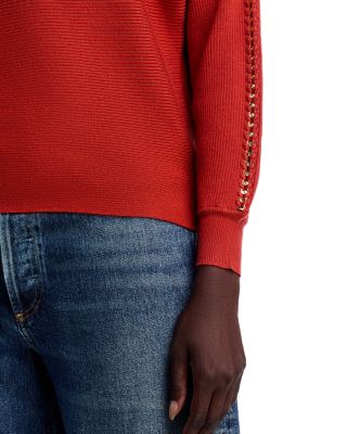 Long Dolman Sleeve Boat Neck Sweater