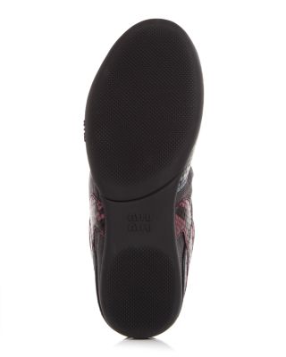 Women's Snake Embossed Sneakers