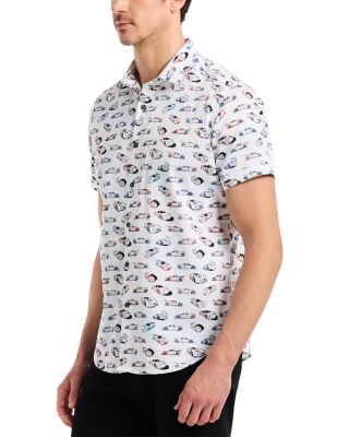 Neon Wheels Button Down Shirt