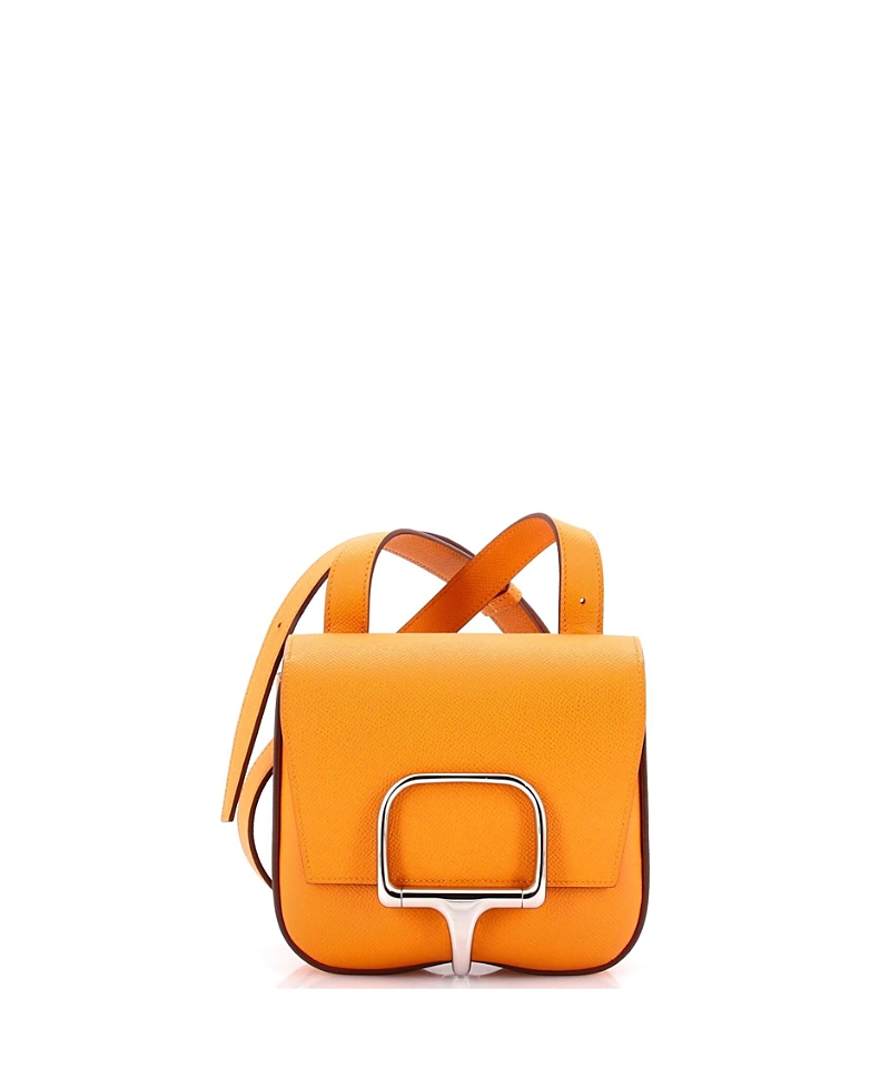 Pre-owned Pre-owned Hermes Hermes Mini Della Cavalleria Shoulder Bag Epsom In Orange