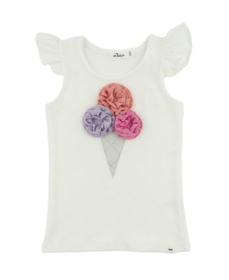 Girls' Sparkle Applique Flutter Tank - Baby