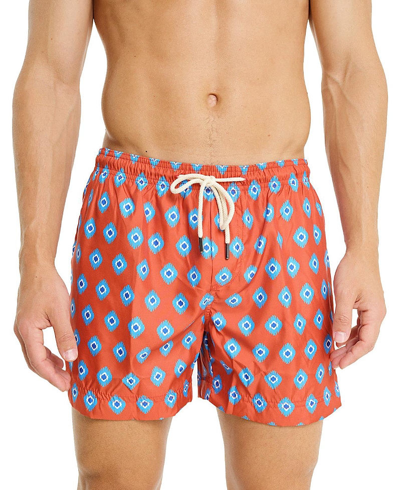 Peninsula Swimwear Geometric-pattern Swim Shorts In Multi
