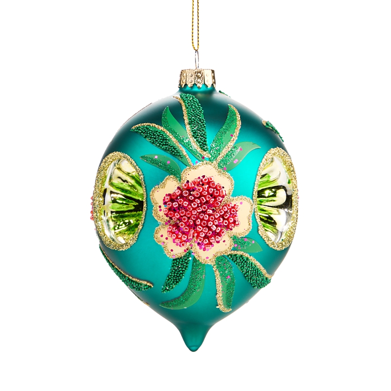 Bloomingdale's Bloomindale's Glass Drop Ornament - Exclusive In Green