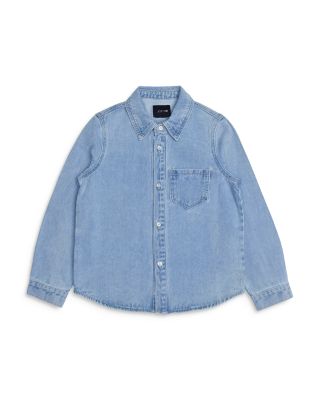 Boys' Button Front Denim Shirt - Big Kid