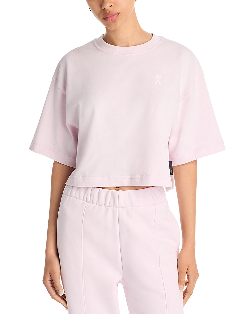 On Club Boxy-t Cott Graphic T-shirt In Pink