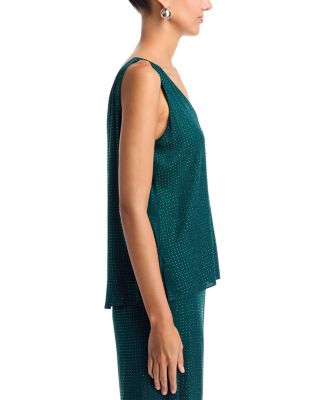 Rosie Silk Blend Embellished Top