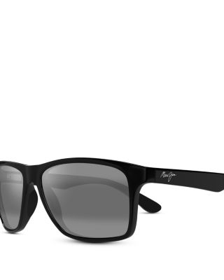 Onshore Polarized Rectangular Sunglasses, 58mm