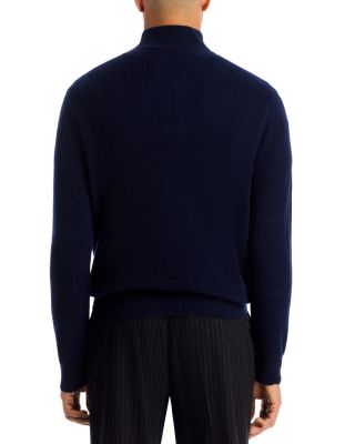 Textured Quarter Zip Sweater