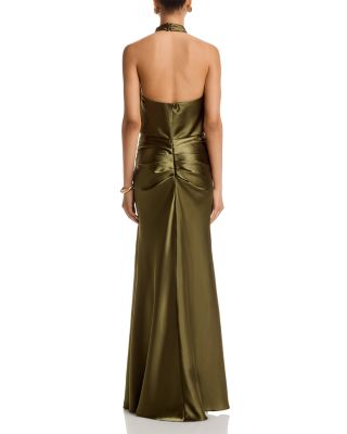 Draped Halter Gown - Exclusive