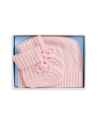 Girls' Cashmere Beanie & Bootie Set - Baby