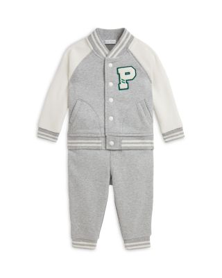 Boys' Fleece Baseball Jacket & Jogger Pant Set - Baby