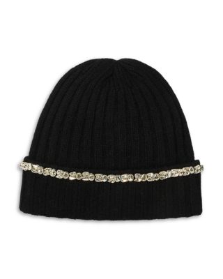 Cashmere Ribbed Cuffed Beanie
