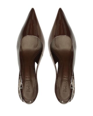 Women's Paola Patent Leather Classic Slingback Pumps