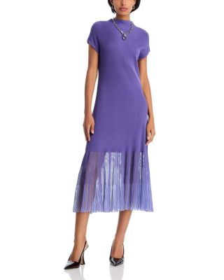 High Neck Midi Dress