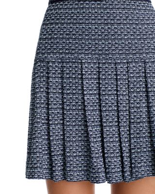 x Lani Lynn Mini Drop Waist Pleated Knit Skirt