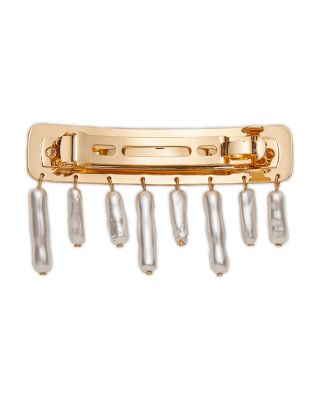 Dangling Faux Pearl Barrette