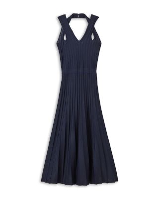 Short Rowed Diagonal Welt Dress