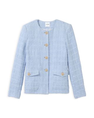 Textured Plaid Jacket 