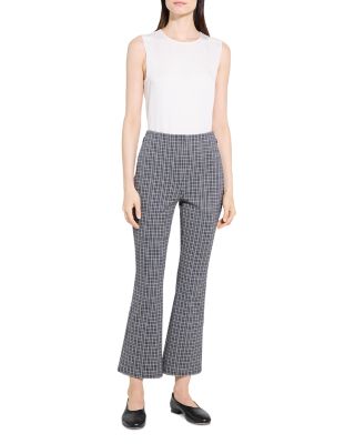 Kick Flare Plaid Pants