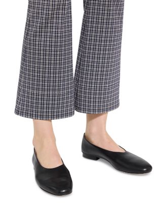Kick Flare Plaid Pants