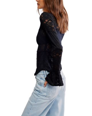 Lace Layering Long Sleeve Top