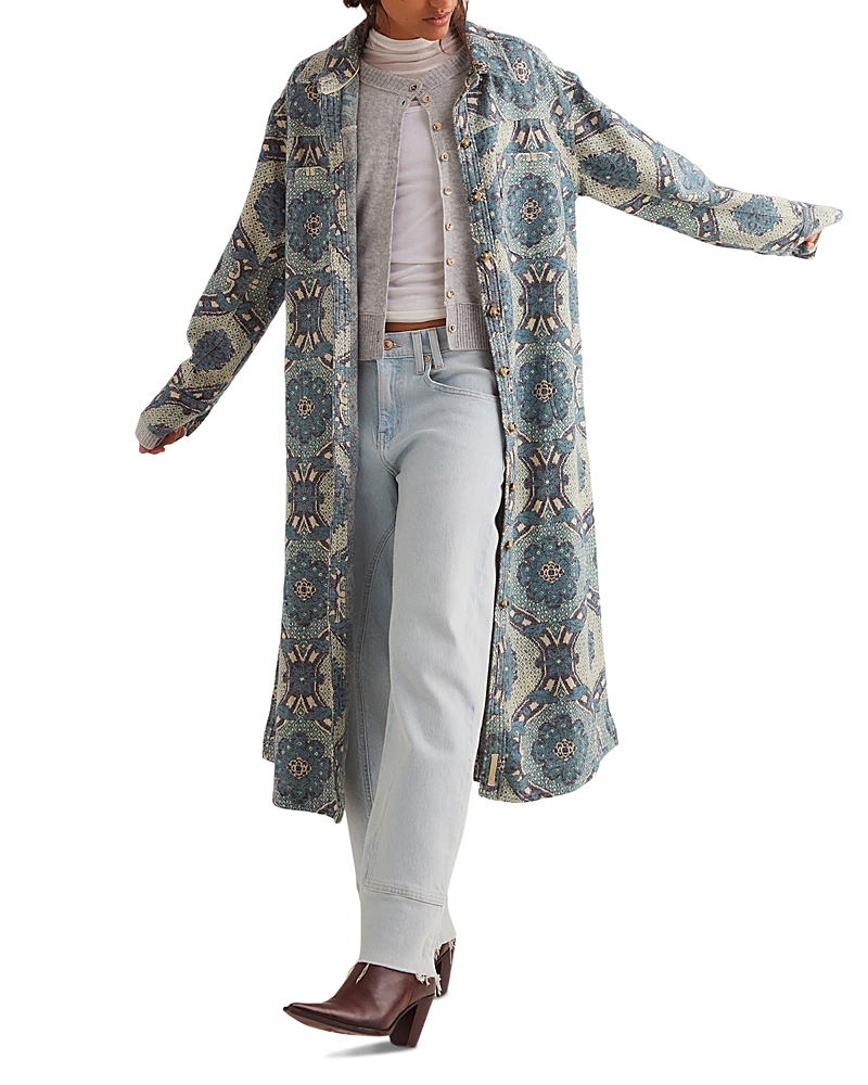 Free People Brick Lane Coat In Blue