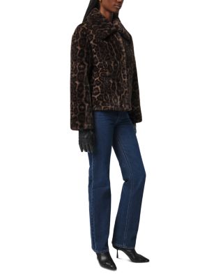 Elis Faux Fur Leopard Print Jacket